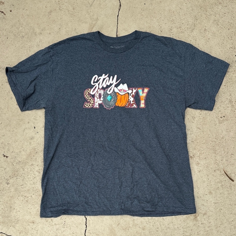 Girlie Girl Original “Stay Spooky” western graphic women’s t-shirt size XL